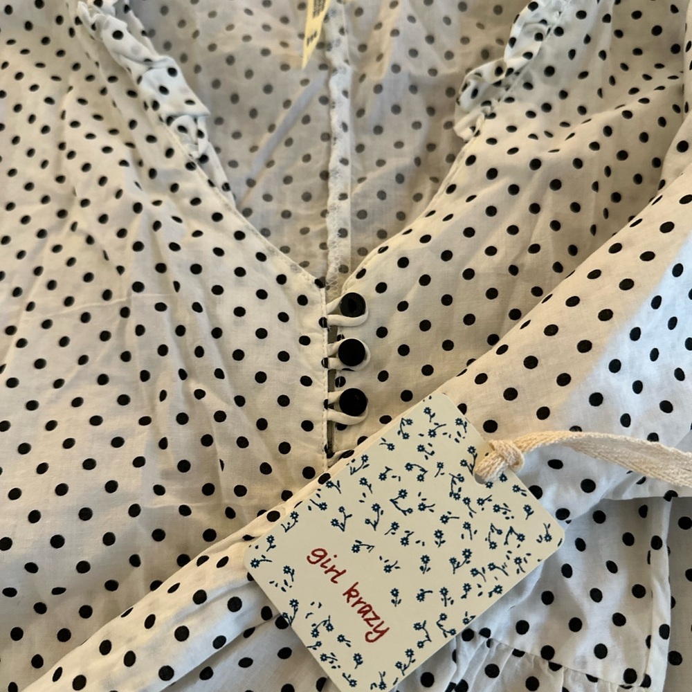 Cream Button Down Shirt with Peter Pan Collar